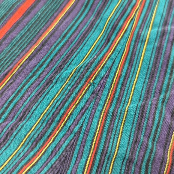 Vintage MerryMites Jon Jon Romper Boys Size 18-24m Rainbow Stripe Shortall - Picture 4 of 5